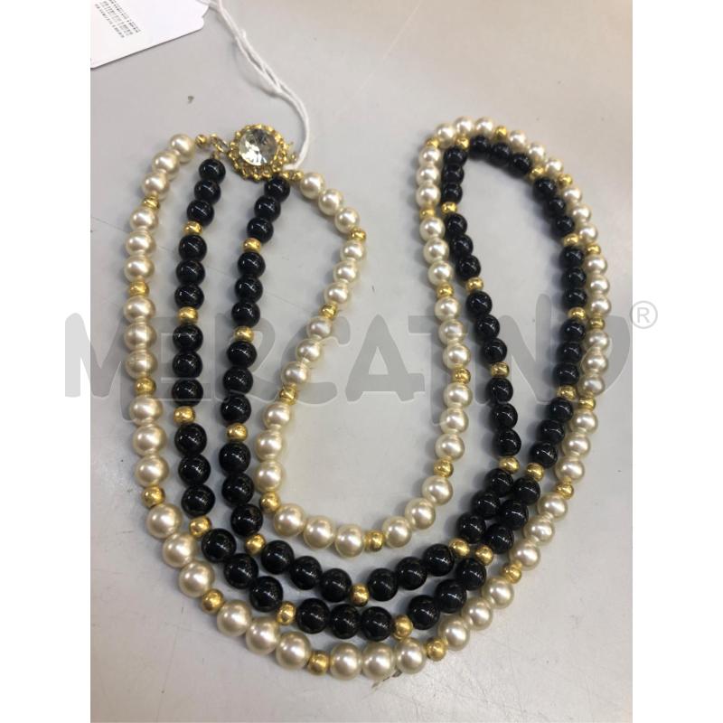 COLLANA PERL BIANCO NERO APL DORAT  | Mercatino dell'Usato Avellino 4