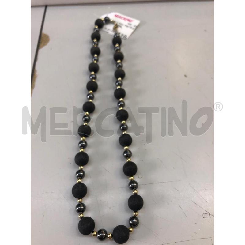 COLLANA PIETRA VULC EMAT PERL | Mercatino dell'Usato Avellino 2
