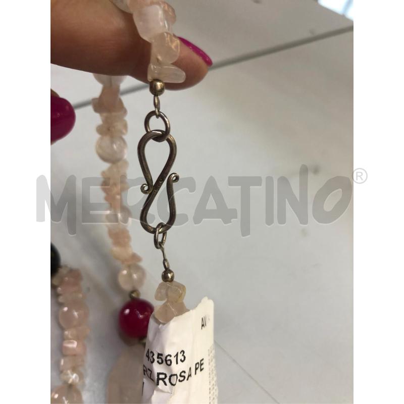 COLLANA QUARZ ROSA PERL NERE VIOLA | Mercatino dell'Usato Avellino 4
