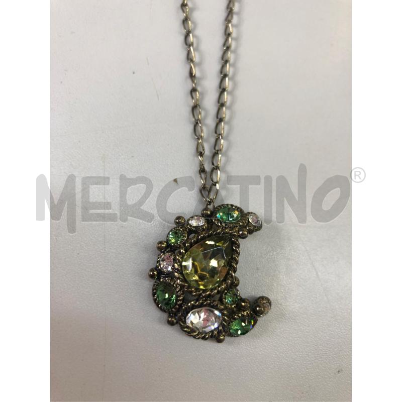 COLLANA SODINI STRASS VERDE  | Mercatino dell'Usato Avellino 2