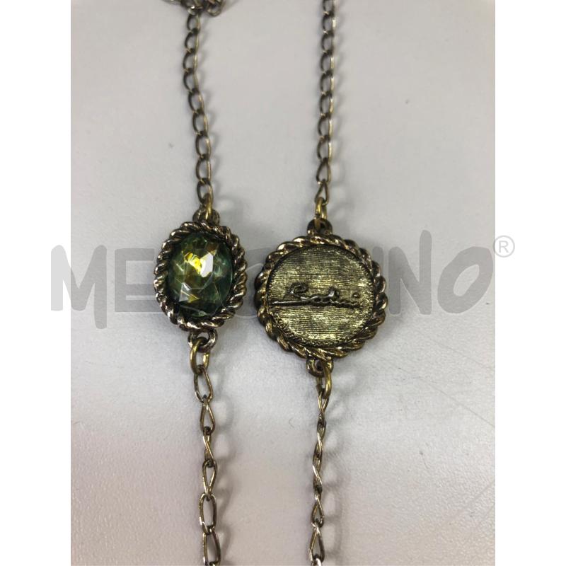 COLLANA SODINI STRASS VERDE  | Mercatino dell'Usato Avellino 3