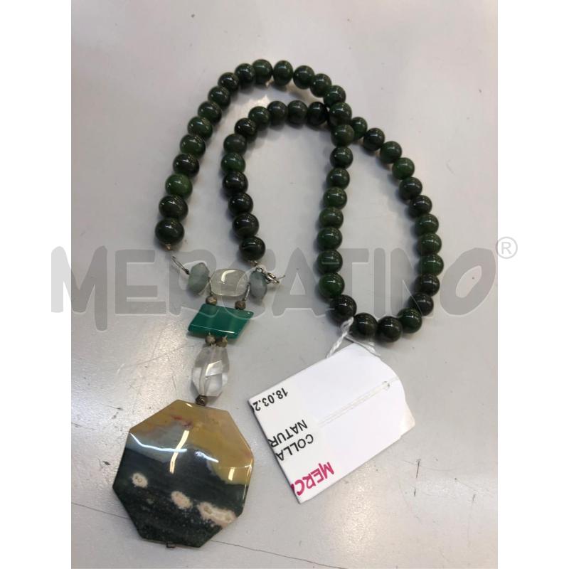 COLLANA VERDE PIETRA NATUR  | Mercatino dell'Usato Avellino 4