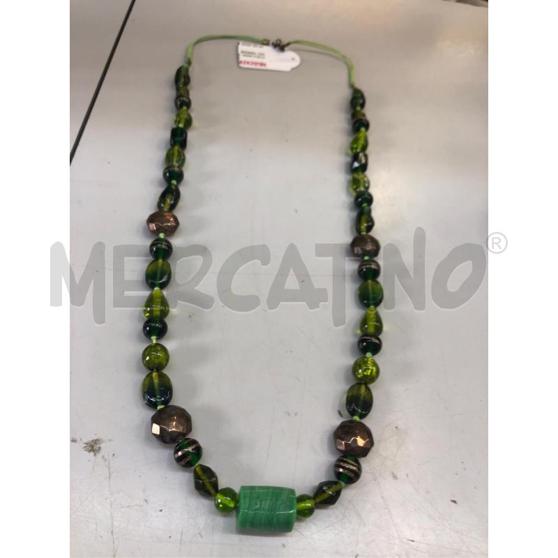 COLLANA VETRO DI MURANO VERDE | Mercatino dell'Usato Avellino 1