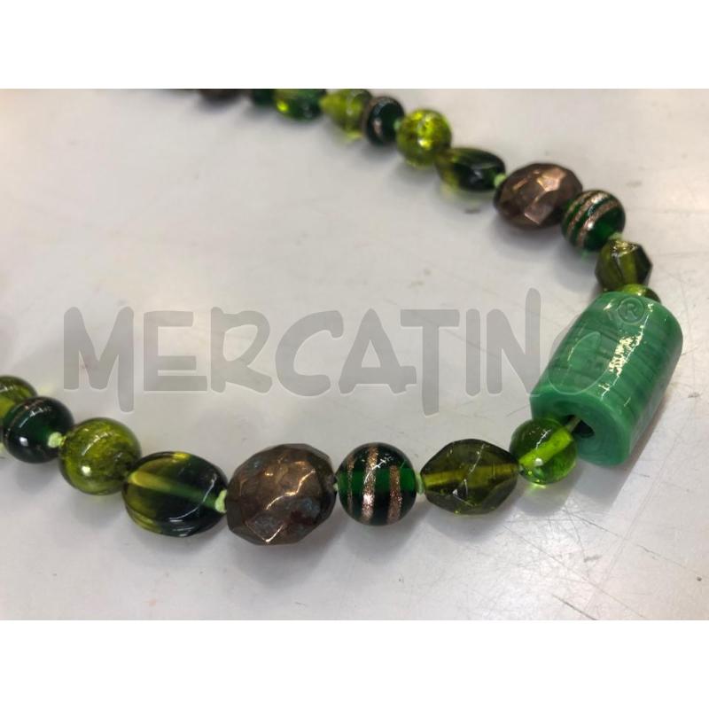 COLLANA VETRO DI MURANO VERDE | Mercatino dell'Usato Avellino 2