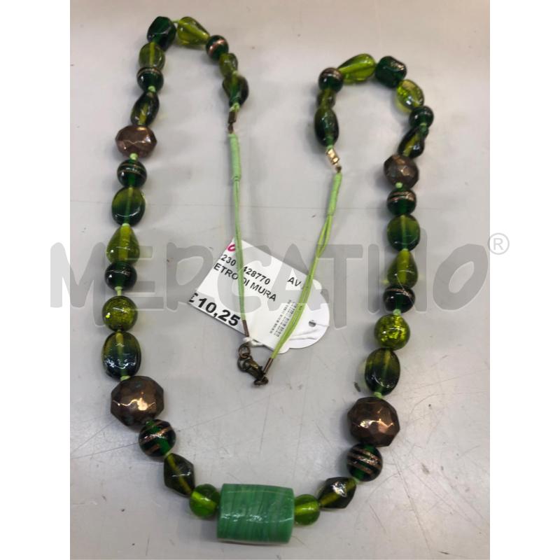 COLLANA VETRO DI MURANO VERDE | Mercatino dell'Usato Avellino 3