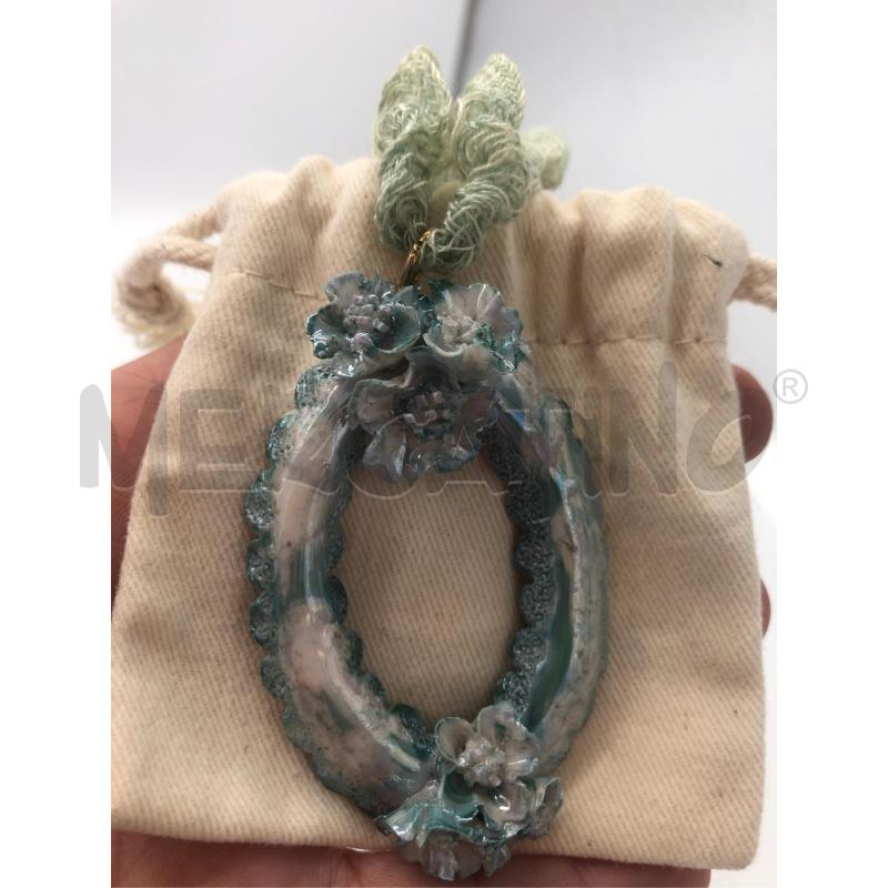 COLLANA  CIONDOLO CERAMICA CAPODIMONTE  | Mercatino dell'Usato Avellino 2