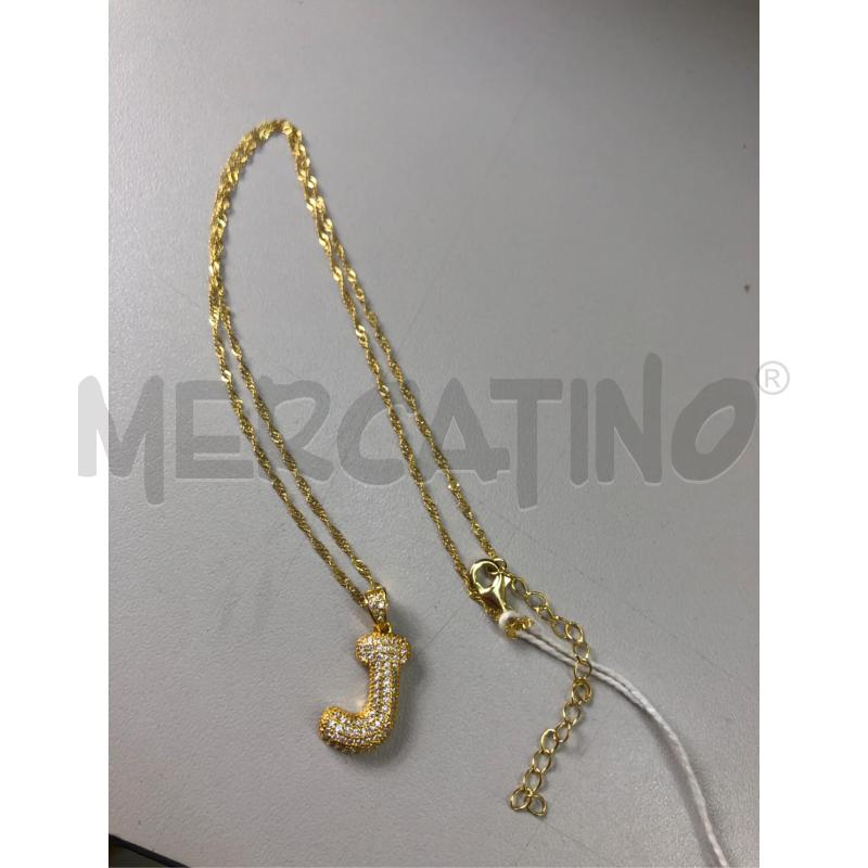 COLLANINA DORATA RACHEL ZOE LETTERA J | Mercatino dell'Usato Avellino 3