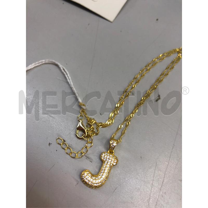 COLLANINA DORATA RACHEL ZOE LETTERA J | Mercatino dell'Usato Avellino 5