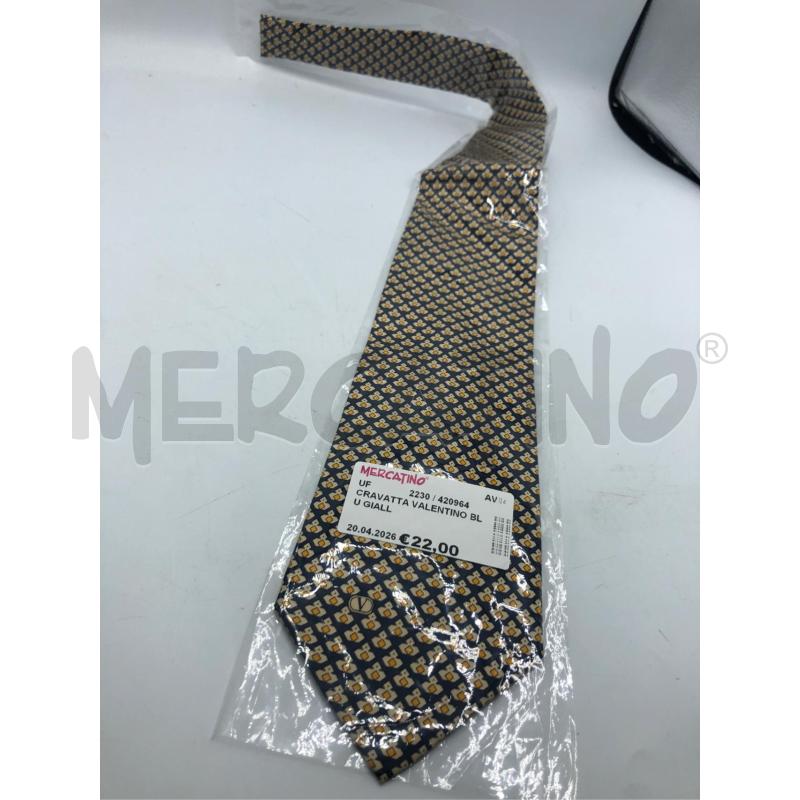CRAVATTA VALENTINO BLU GIALL  | Mercatino dell'Usato Avellino 1