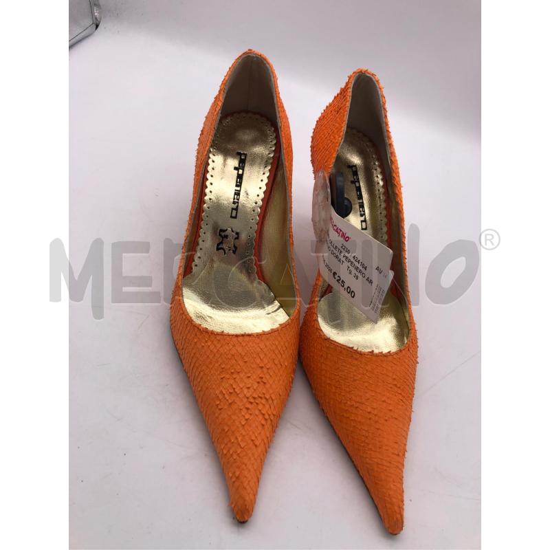 DECOLLETE PEPENERO ARANCIO DORAT  | Mercatino dell'Usato Avellino 2