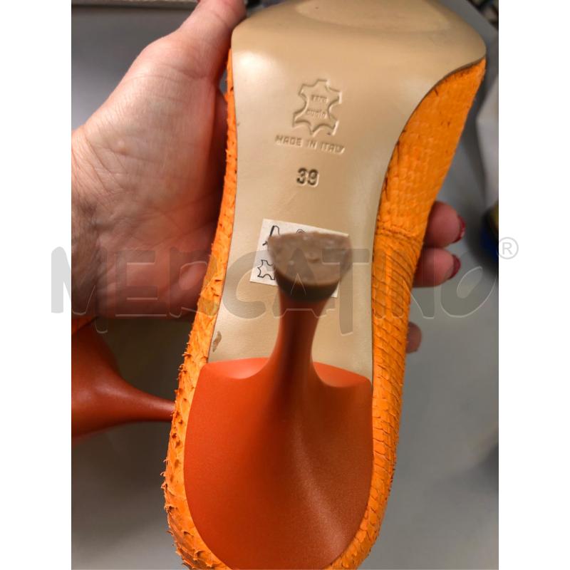 DECOLLETE PEPENERO ARANCIO DORAT  | Mercatino dell'Usato Avellino 5