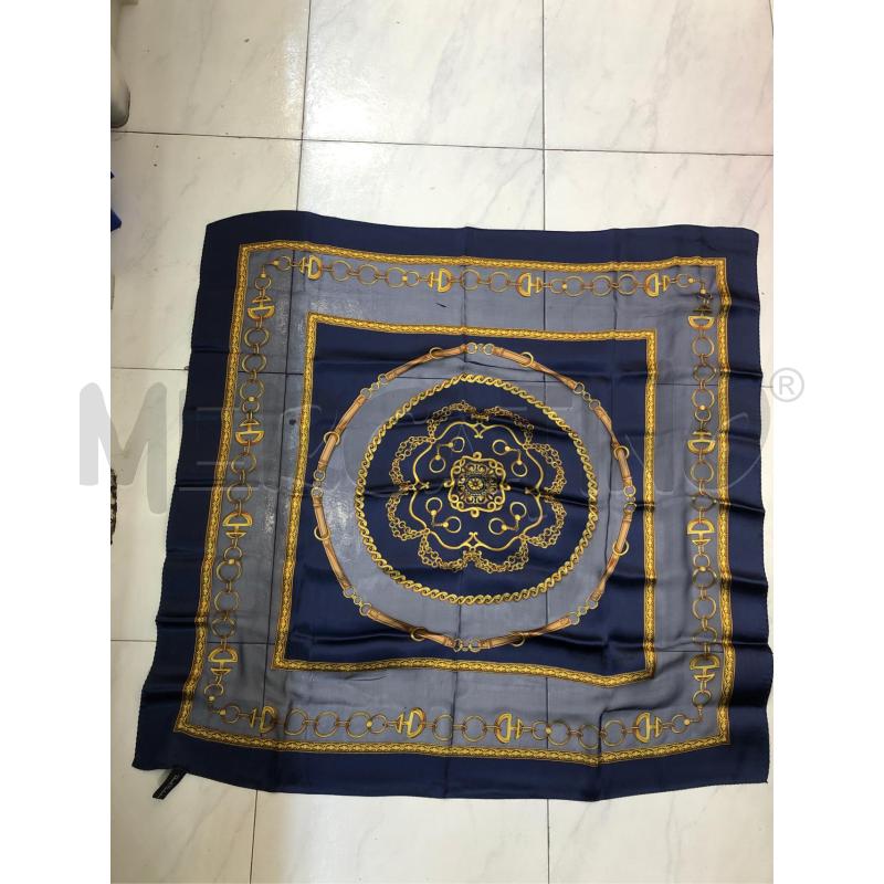 FOULARD BLU DORATO RENATO BALESTRA  | Mercatino dell'Usato Avellino 1