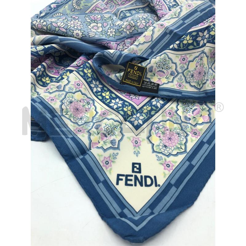 FOULARD FENDI CELESTE LILLA FANTASIA | Mercatino dell'Usato Avellino 1