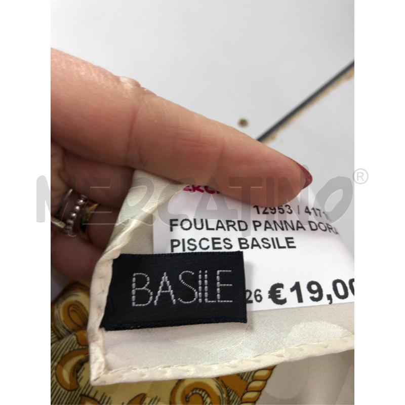 FOULARD PANNA DORATO PISCES BASILE | Mercatino dell'Usato Avellino 2