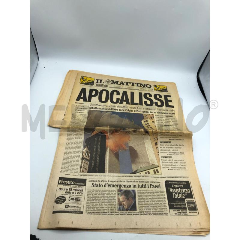 GIORNALE IL MATTINO 12 SETTEMBRE 2001 | Mercatino dell'Usato Avellino 1