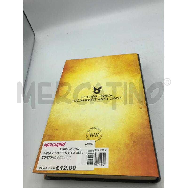 HARRY POTTER E LA MALEDIZIONE DELL'EREDE | Mercatino dell'Usato Avellino 2