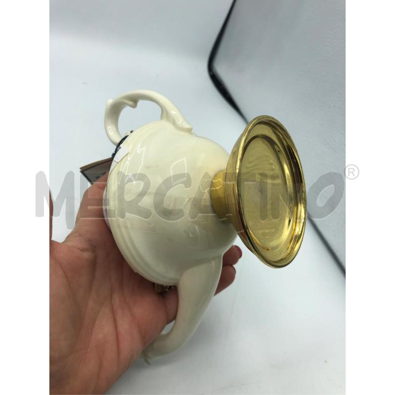 LAMPADA ALADINO CERAMICA DECORI DORATI  | Mercatino dell'Usato Avellino 5
