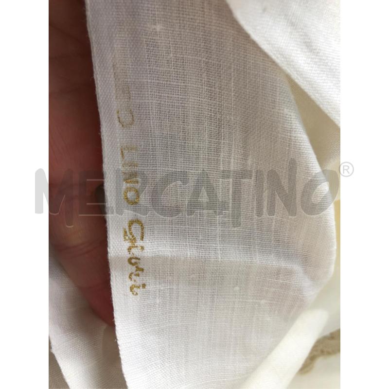 LENZUOLO M BIANCO FASCIA ECRÙ PIZZ FIORENT | Mercatino dell'Usato Avellino 4