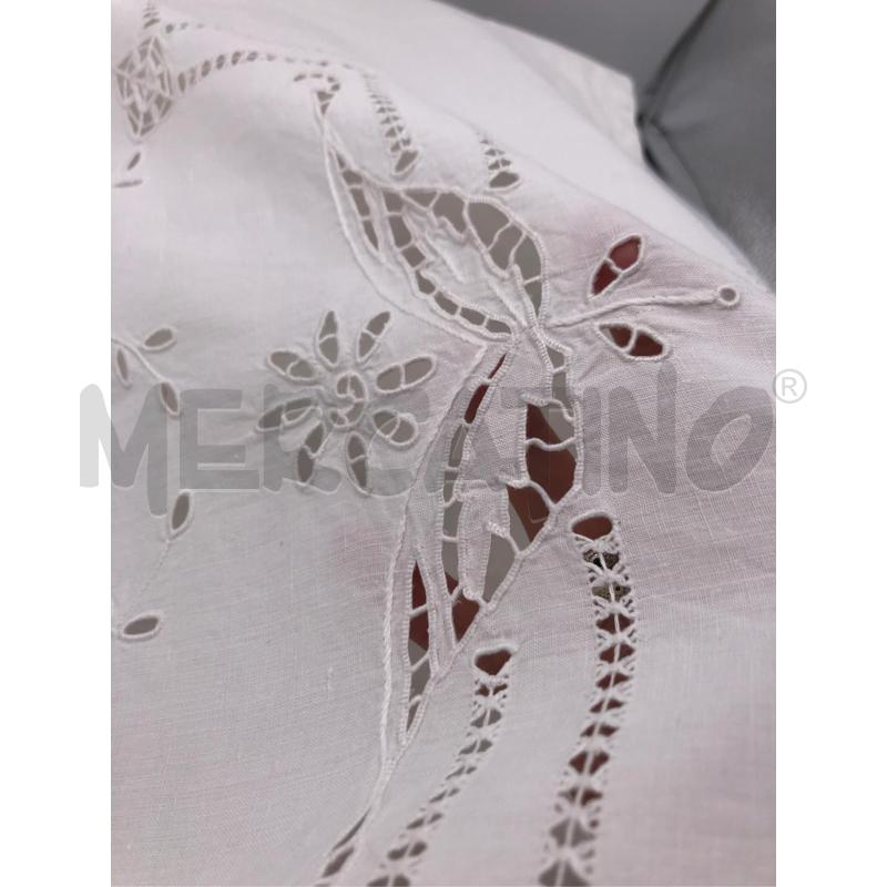 LENZUOLO M BIANCO LINO INTAGLIO  | Mercatino dell'Usato Avellino 2