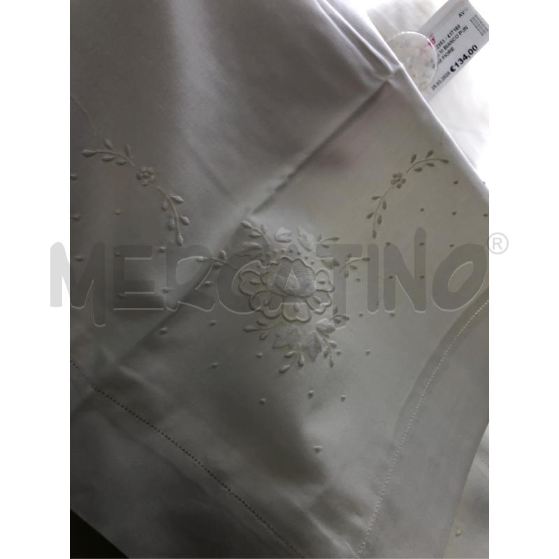 LENZUOLO M BIANCO PUNTIN RICAM FIORE SFILAT | Mercatino dell'Usato Avellino 2