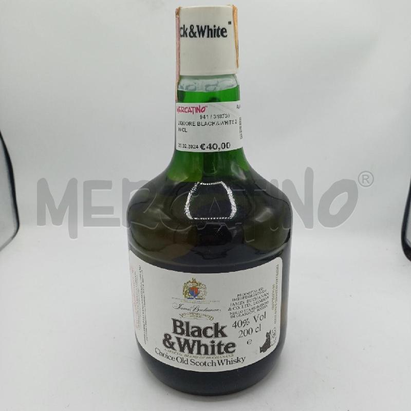 LIQUORE BLACK&WHITE 200 CL  | Mercatino dell'Usato Avellino 1