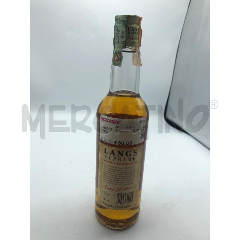 LIQUORE LANGS SUPREME 70CL | Mercatino dell'Usato Avellino 2