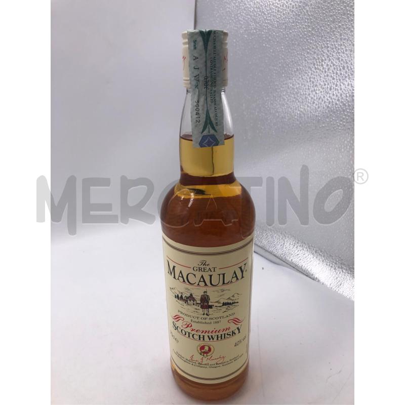 LIQUORE THE GREAT MACAULAY  | Mercatino dell'Usato Avellino 1