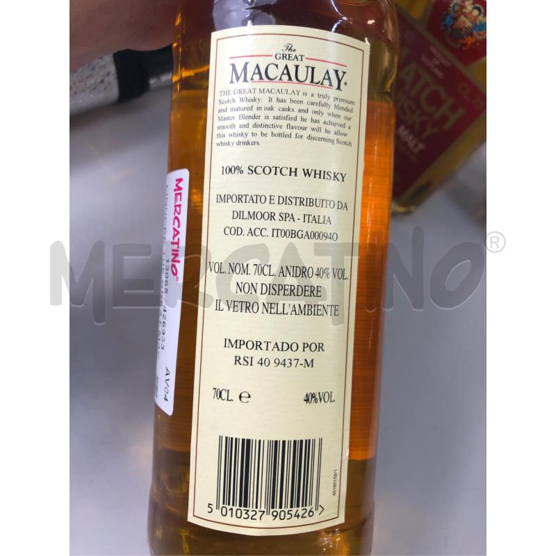 LIQUORE THE GREAT MACAULAY  | Mercatino dell'Usato Avellino 3
