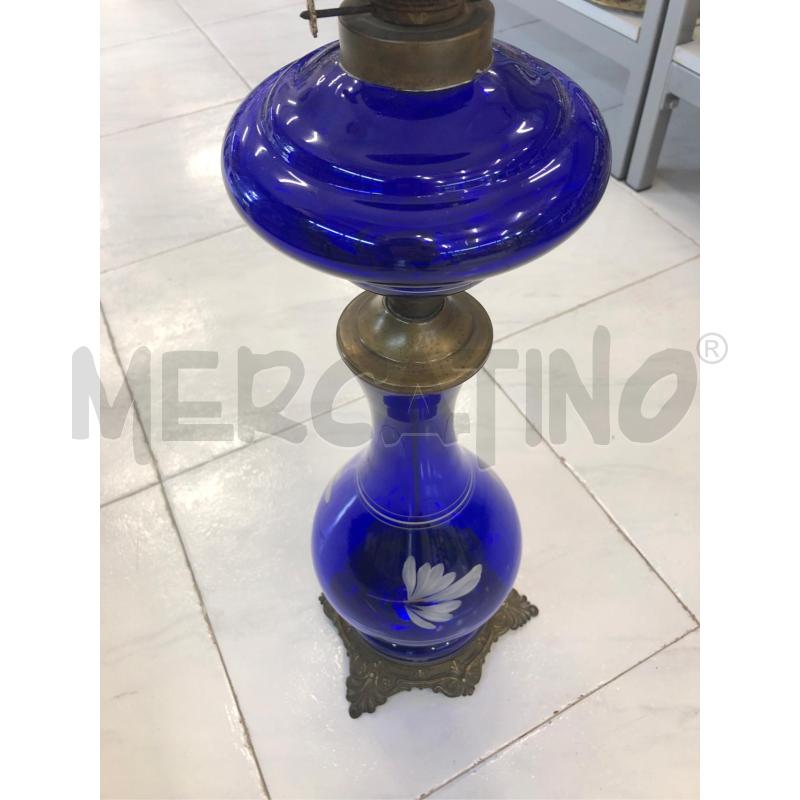 LUME VETRO BLU NO STOPPINO  | Mercatino dell'Usato Avellino 3