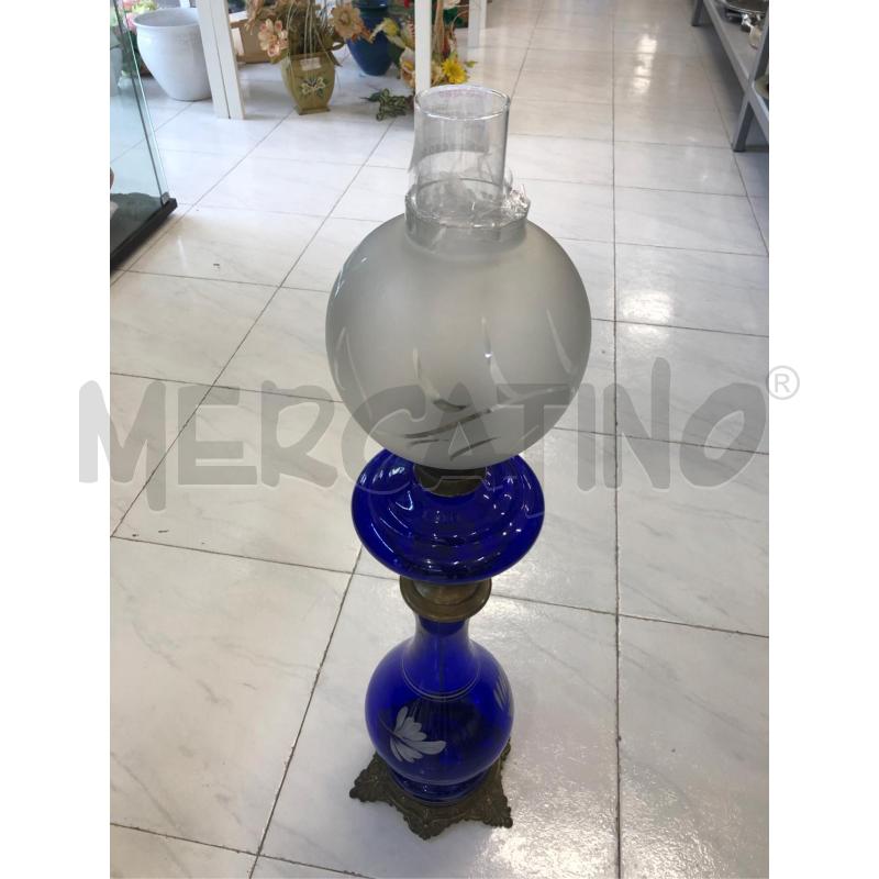 LUME VETRO BLU NO STOPPINO  | Mercatino dell'Usato Avellino 4