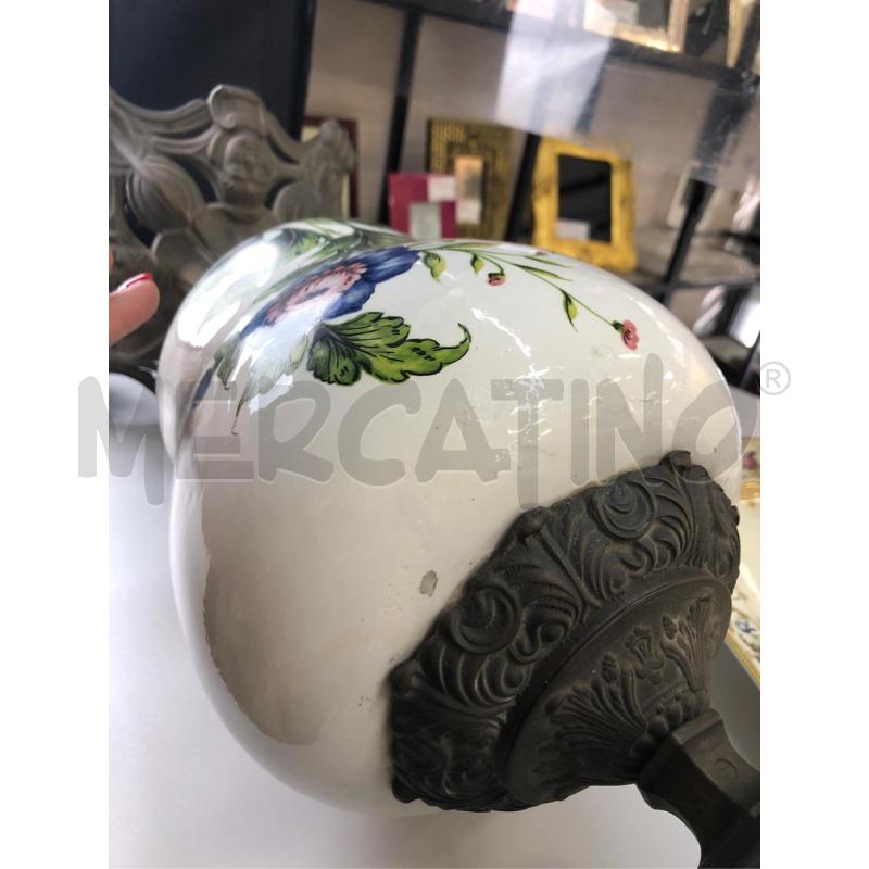 LUME  CERAMICA/VETRO BASE OTTONE  | Mercatino dell'Usato Avellino 5