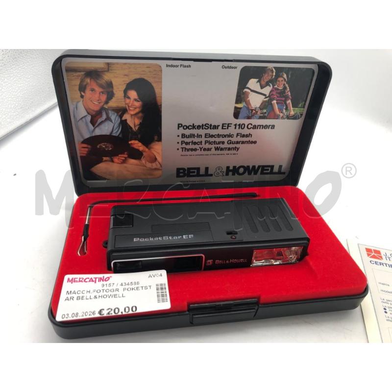 MACCH.FOTOGR  POKETSTAR BELL&HOWELL  | Mercatino dell'Usato Avellino 1