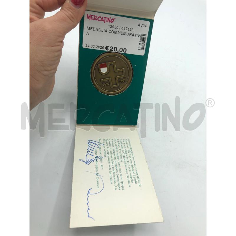 MEDAGLIA COMMEMORATIVA | Mercatino dell'Usato Avellino 1