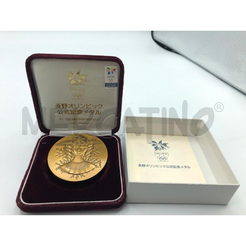 MEDAGLIA COOMEMORATIVA DEA NAGANO 1998 | Mercatino dell'Usato Avellino 1