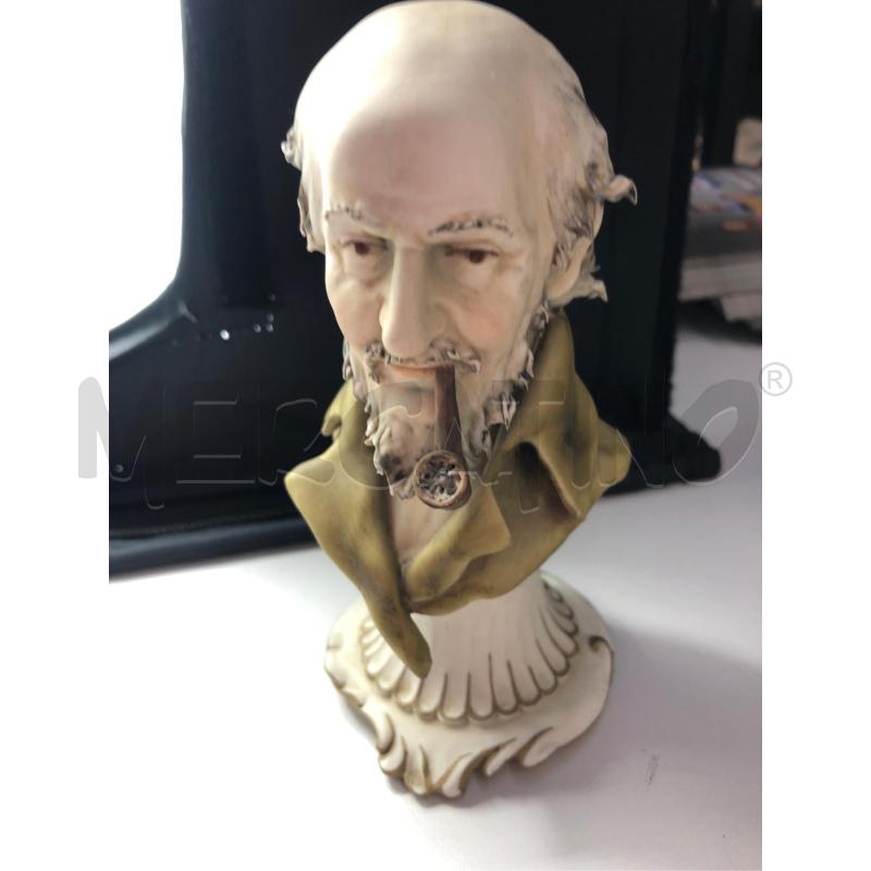 MEZZO BUSTO CAPODIMONTE TRIADE FUMATORE  | Mercatino dell'Usato Avellino 1