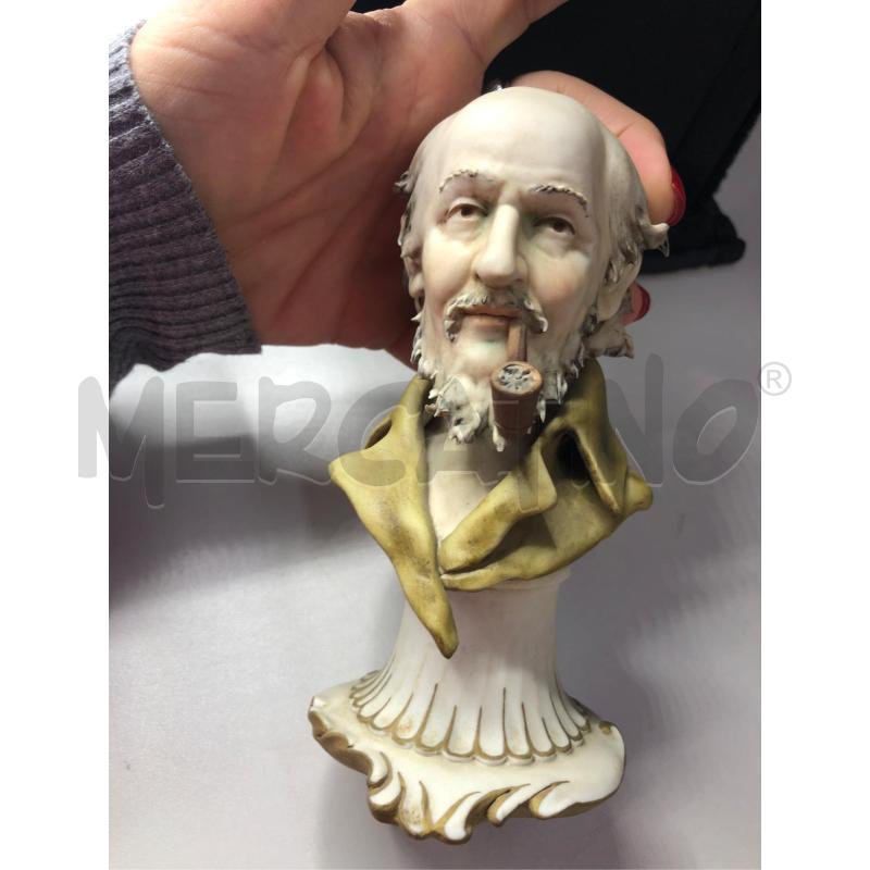 MEZZO BUSTO CAPODIMONTE TRIADE FUMATORE  | Mercatino dell'Usato Avellino 5