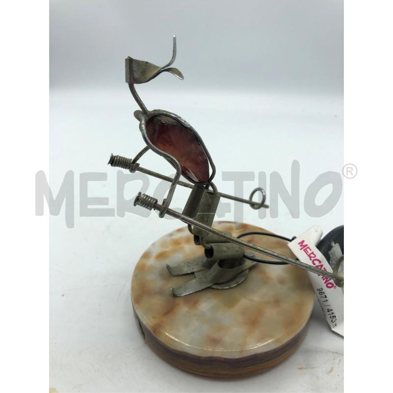 MINIATURA FIGURA SCIATORE FERRO  | Mercatino dell'Usato Avellino 2