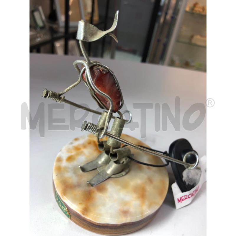 MINIATURA FIGURA SCIATORE FERRO  | Mercatino dell'Usato Avellino 4