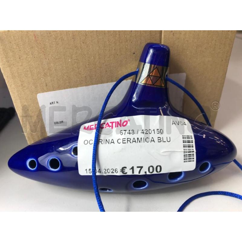 OCARINA CERAMICA BLU  | Mercatino dell'Usato Avellino 5