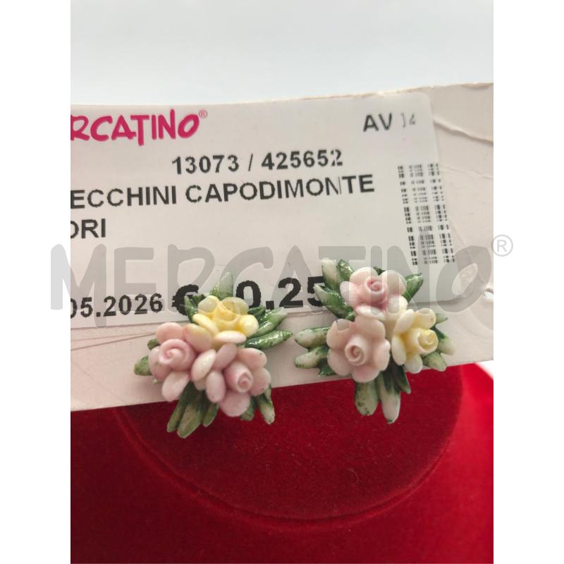 ORECCHINI CAPODIMONTE FIORI  | Mercatino dell'Usato Avellino 1
