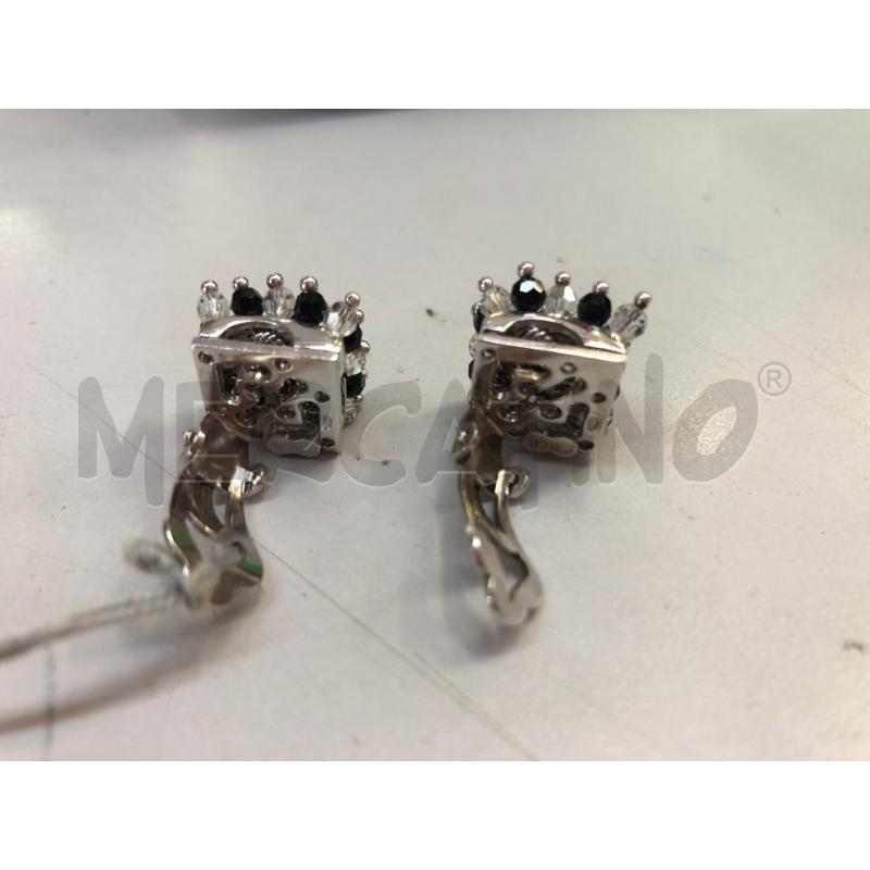 ORECCHINI CLIP AG STRASS BIANCO NERO L'OFFICIEL | Mercatino dell'Usato Avellino 2