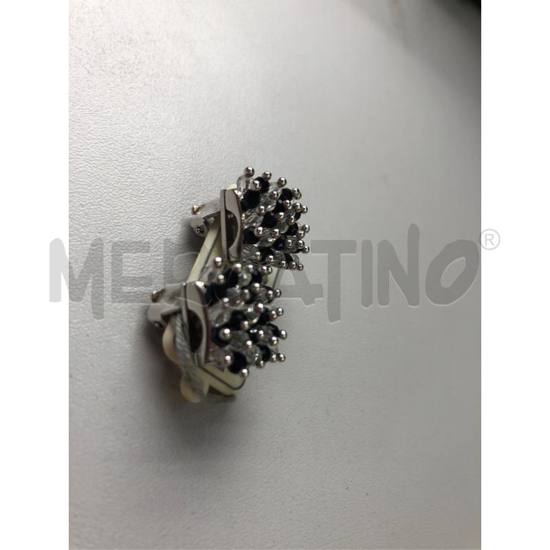 ORECCHINI CLIP AG STRASS BIANCO NERO L'OFFICIEL | Mercatino dell'Usato Avellino 5