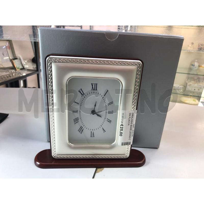 OROLOGIO BASE LEGNO CON PLACCA  | Mercatino dell'Usato Avellino 1