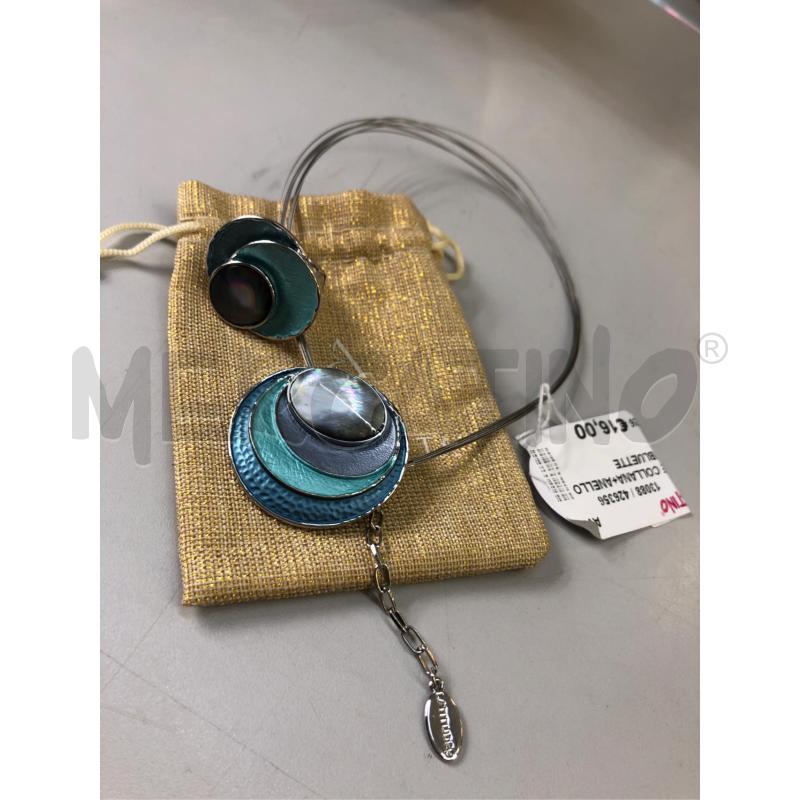 PARURE COLLANA+ANELLO TORCH BLUETTE  | Mercatino dell'Usato Avellino 1