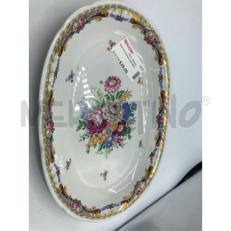PIATTO OVALE DECORO | Mercatino dell'Usato Avellino 1