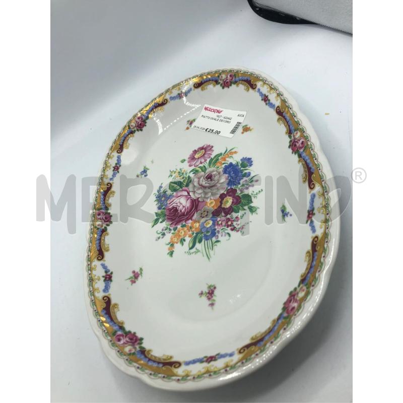 PIATTO OVALE DECORO | Mercatino dell'Usato Avellino 3