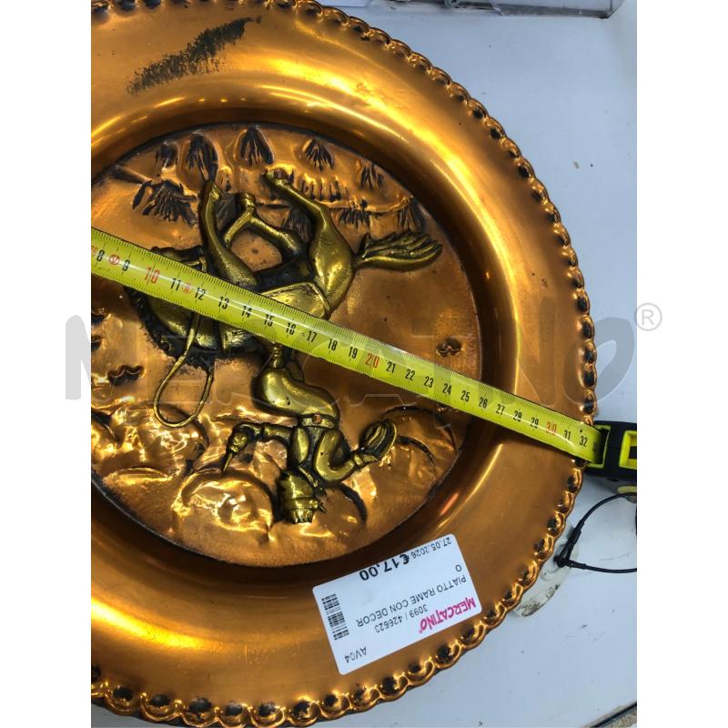 PIATTO RAME CON DECORO  | Mercatino dell'Usato Avellino 5