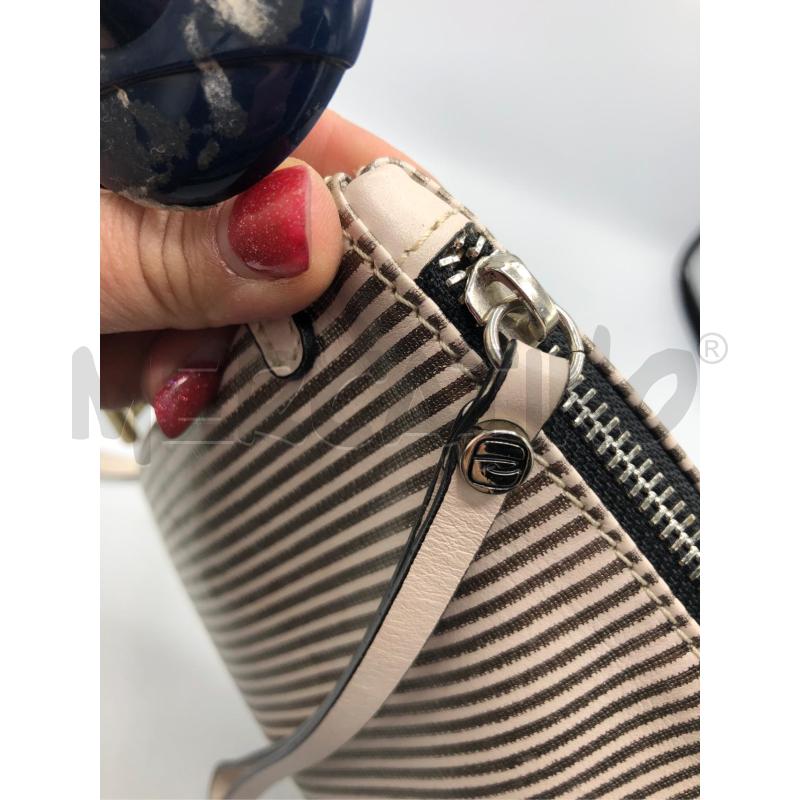 POCHETTE RIGHE BIANCO GRIGIO CHIARINI  | Mercatino dell'Usato Avellino 2