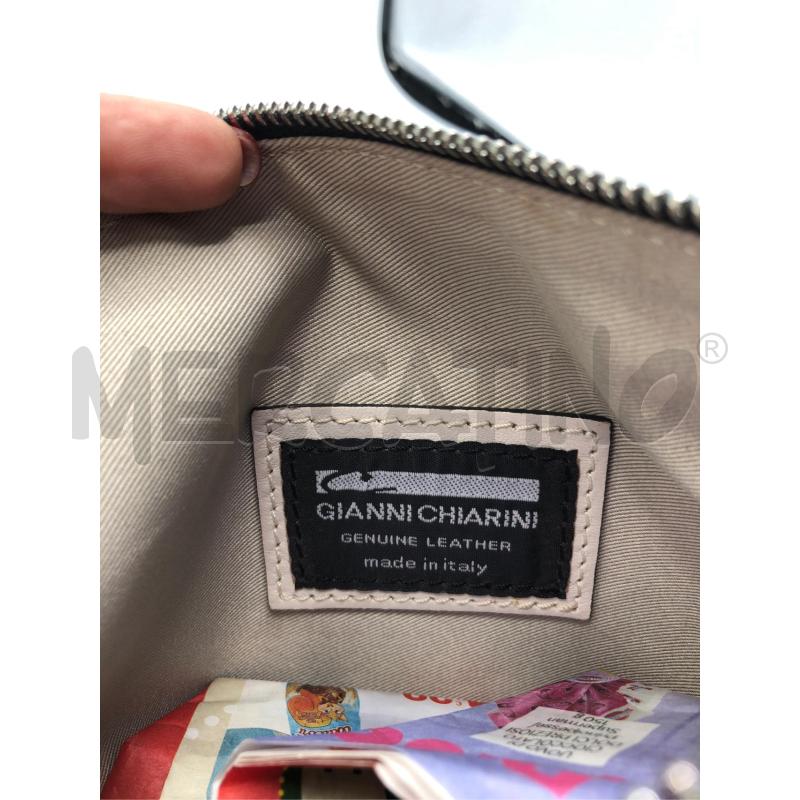 POCHETTE RIGHE BIANCO GRIGIO CHIARINI  | Mercatino dell'Usato Avellino 3