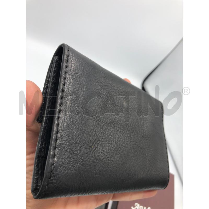 PORTA FOGLIO PELLE NERO A.VALENTINO | Mercatino dell'Usato Avellino 4